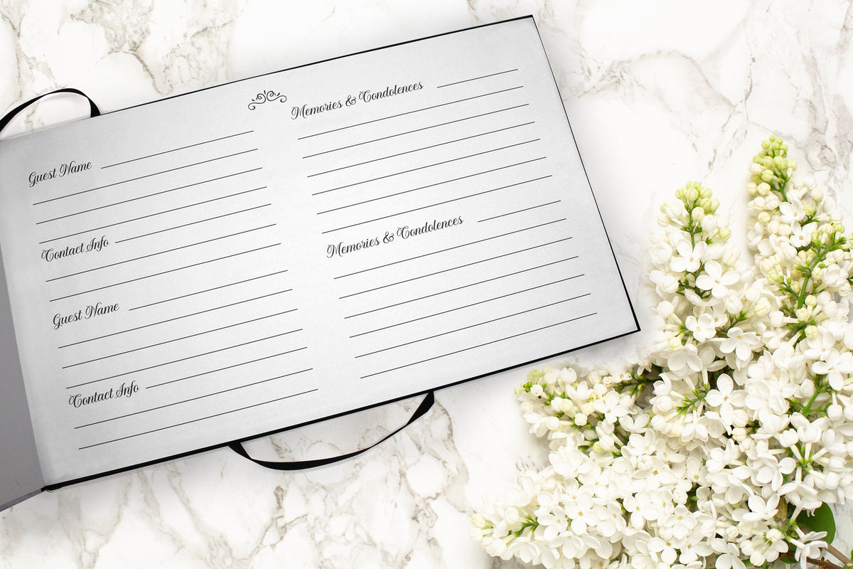 Commemorative Cremation Urns Cozy Cardinals Matching Themed 'Celebration of Life' Guest Book for Funeral or Memorial Service