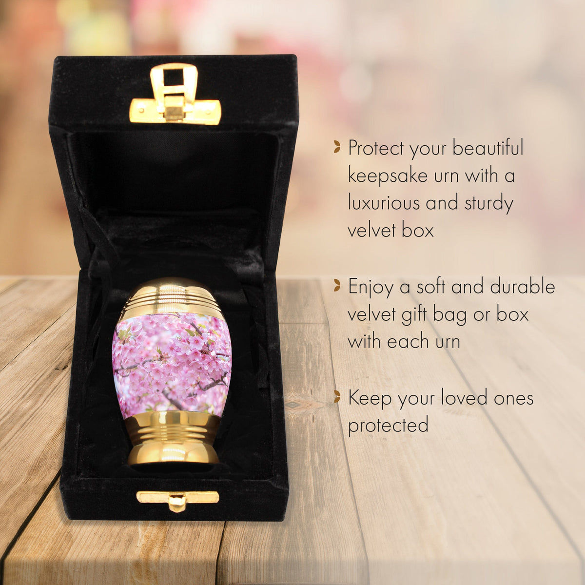 Commemorative Cremation Urns Keepsake Cherry Blossom Cremation Urn
