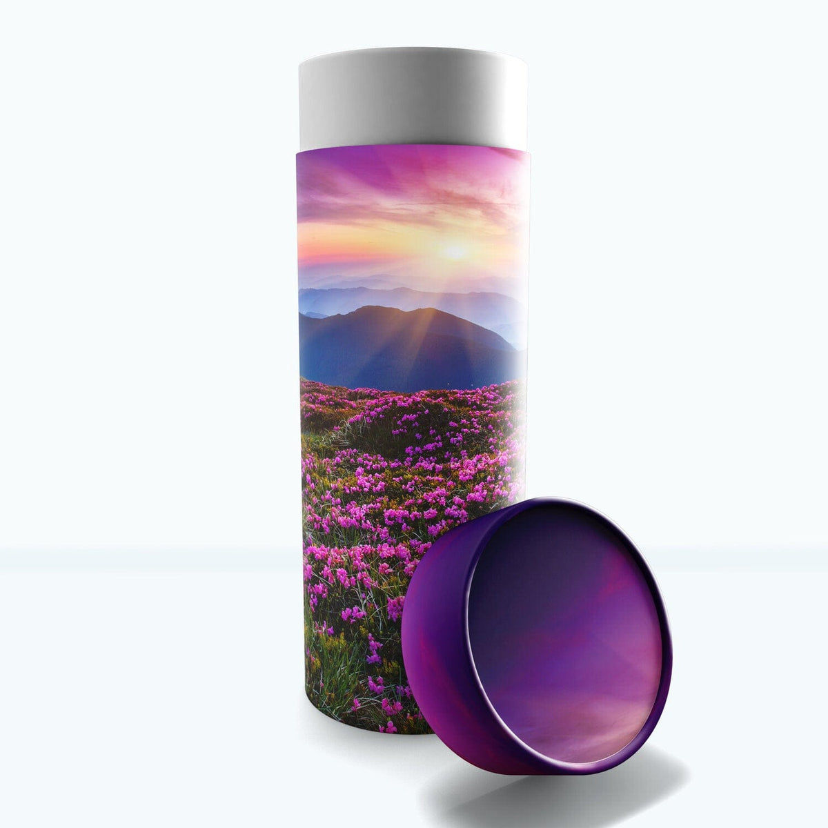 Commemorative Cremation Urns Small Heaven on Earth - Biodegradable & Eco Friendly Burial or Scattering Urn / Tube