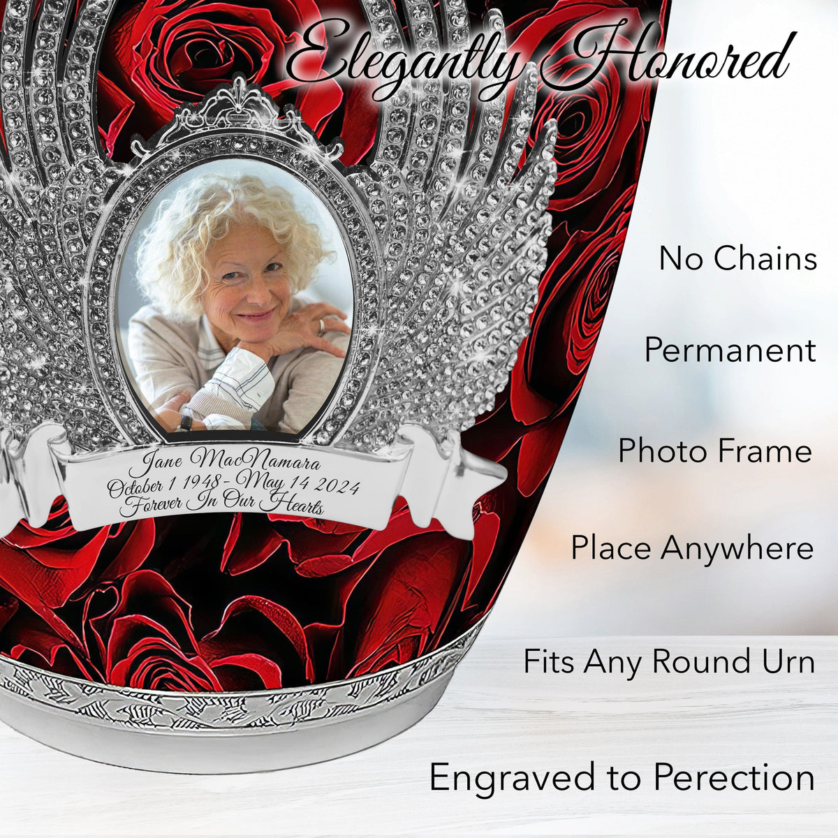 Commemorative Cremation Urns Crimson Rose Cremation Urns