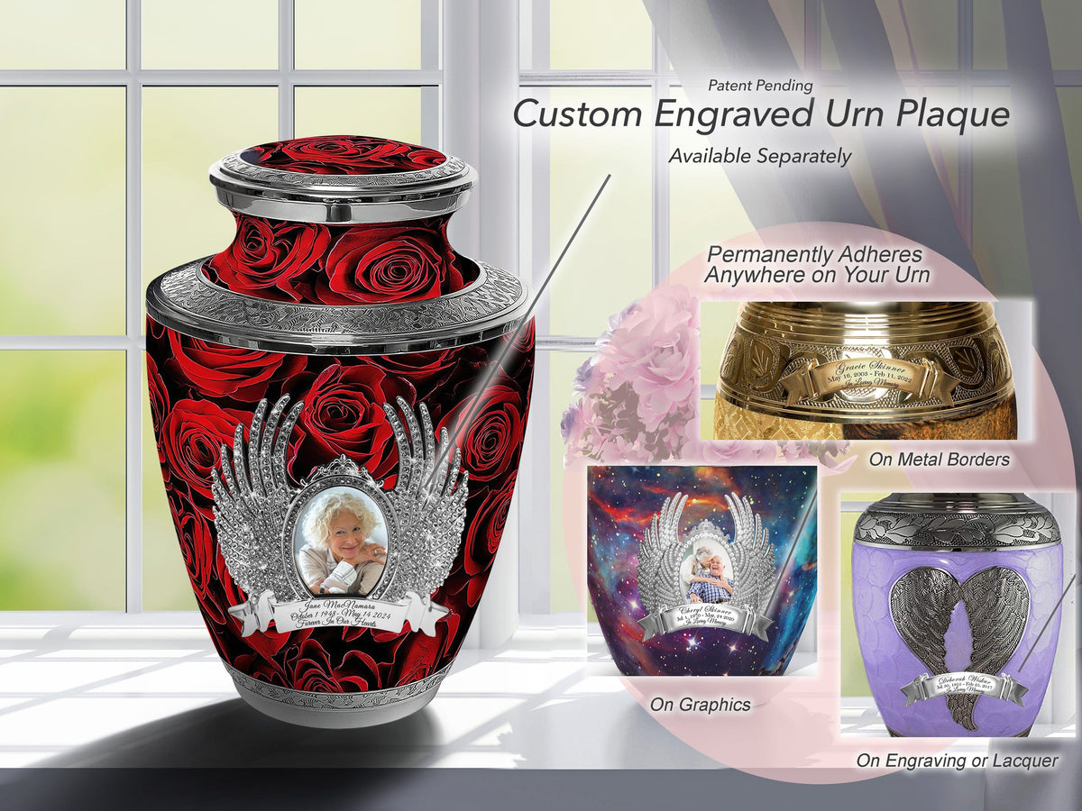 Commemorative Cremation Urns Crimson Rose Cremation Urns