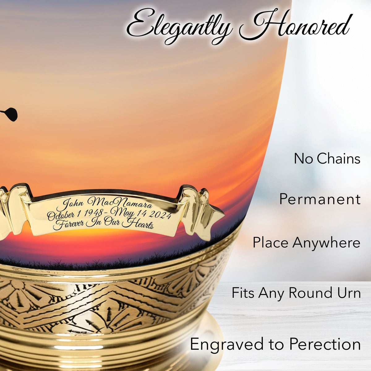 Commemorative Cremation Urns Fairway to Heaven Golf Cremation Urns