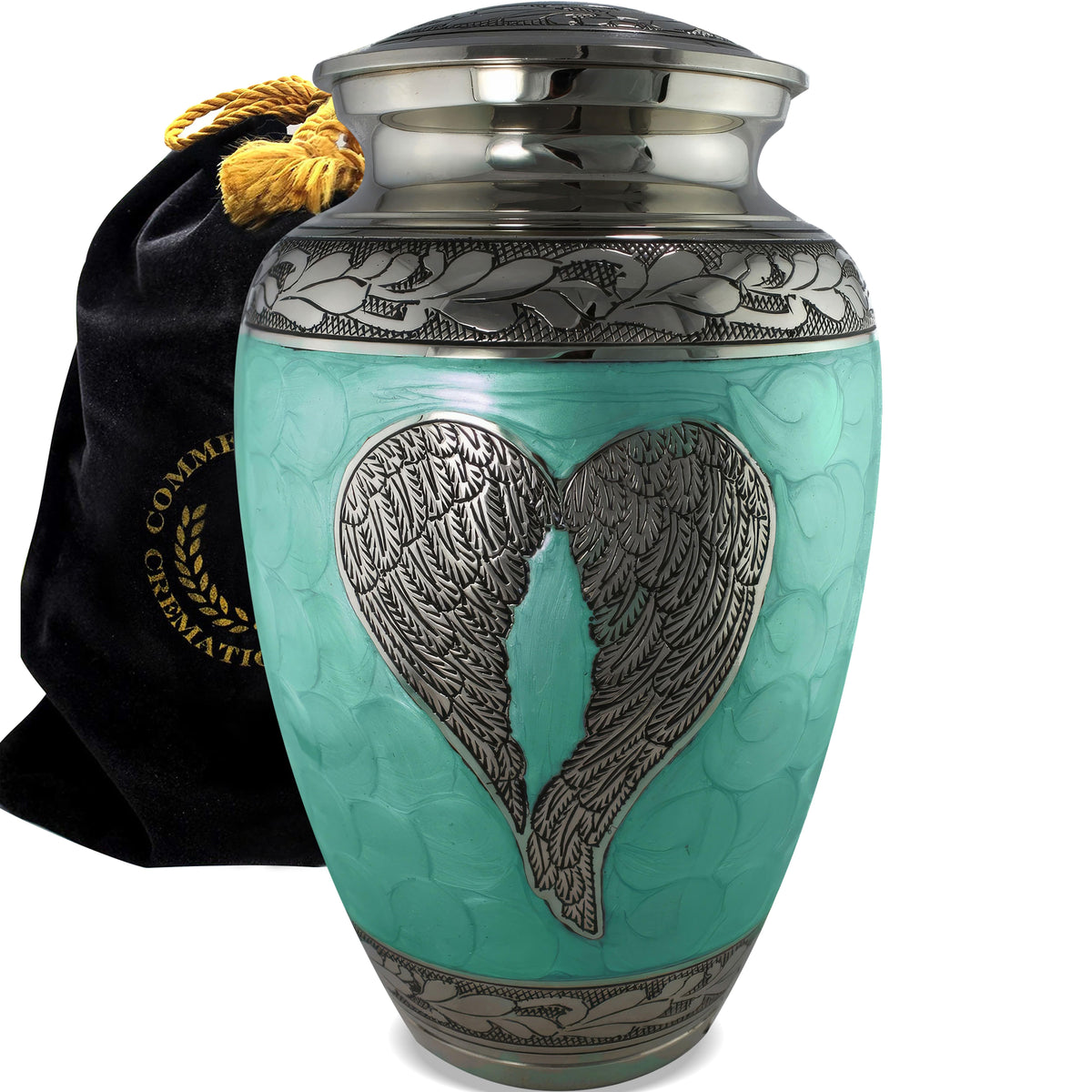 Commemorative Cremation Urns Green Loving Angel Cremation Urns