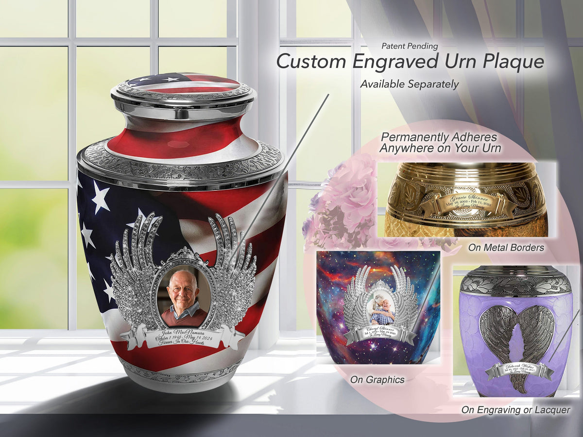 Commemorative Cremation Urns Home & Garden American Flag Cremation Urns