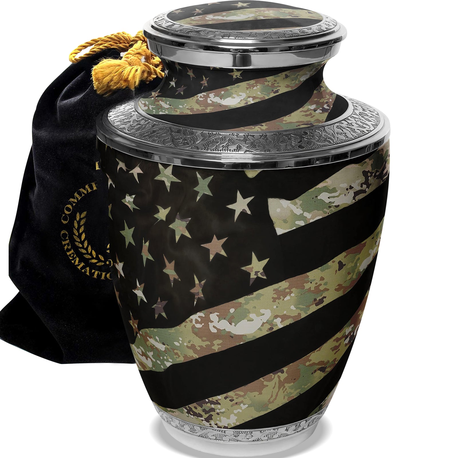 Commemorative Cremation Urns Home & Garden Army OCP Flag Military Cremation Urns