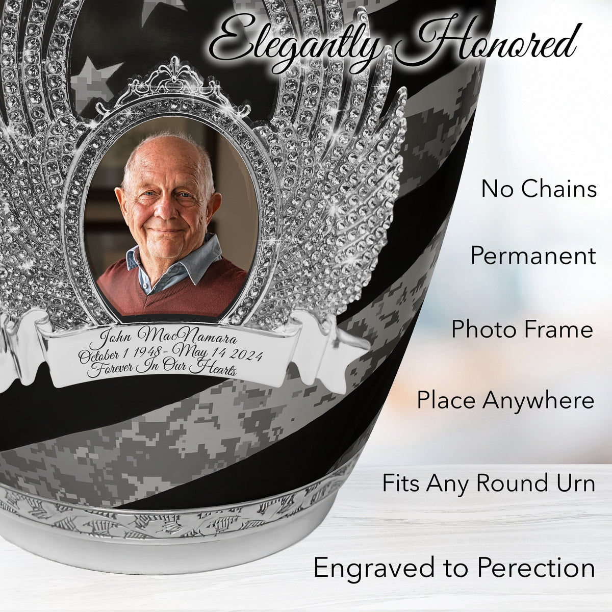 Commemorative Cremation Urns Home & Garden Army UCP Flag Military Cremation Urns