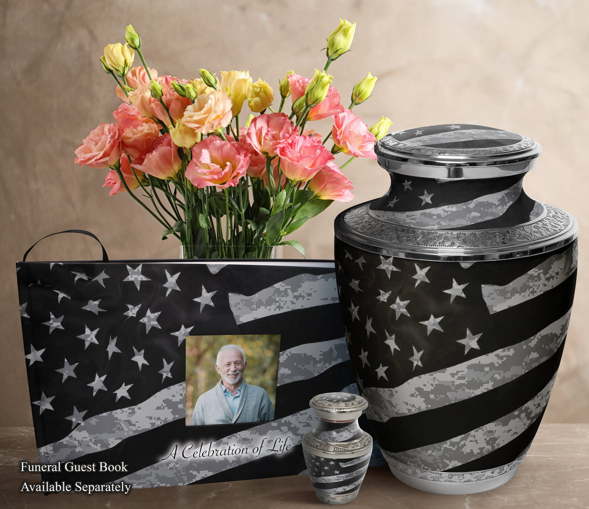 Commemorative Cremation Urns Home & Garden Army UCP Flag Military Cremation Urns