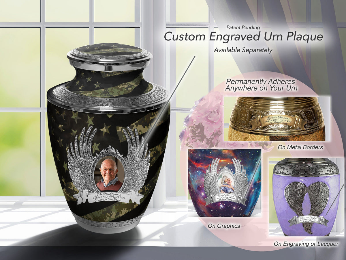 Commemorative Cremation Urns Home & Garden Digital Camouflage Flag Military Cremation Urns