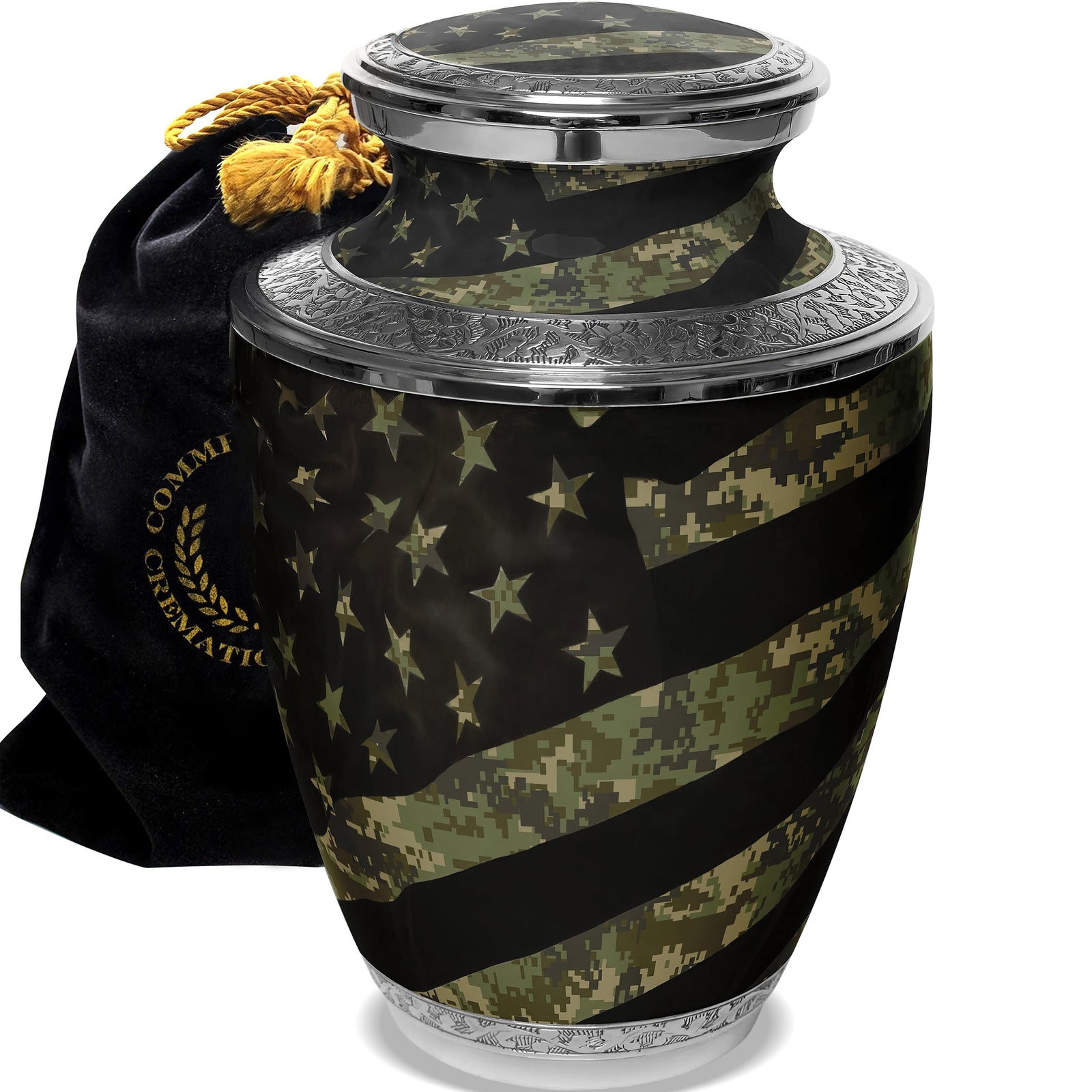 Commemorative Cremation Urns Home & Garden Digital Camouflage Flag Military Cremation Urns
