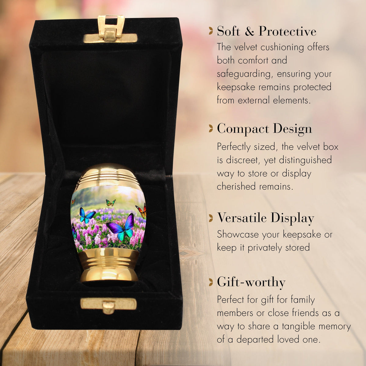 Commemorative Cremation Urns Home & Garden Keepsake Set of 4 Blissful Butterflies Cremation Urns