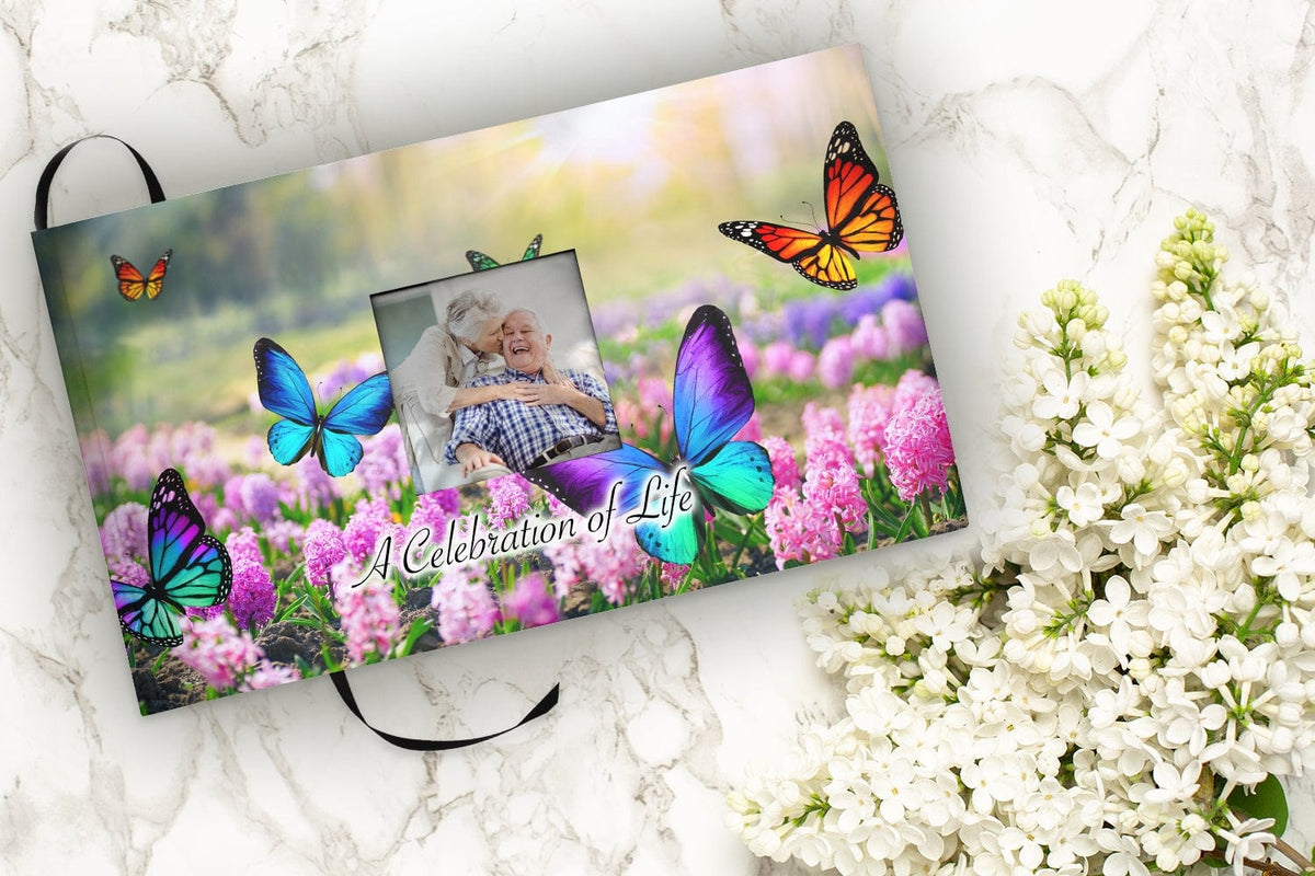 Commemorative Cremation Urns Home & Garden Matching Funeral Guestbook Blissful Butterflies Cremation Urns