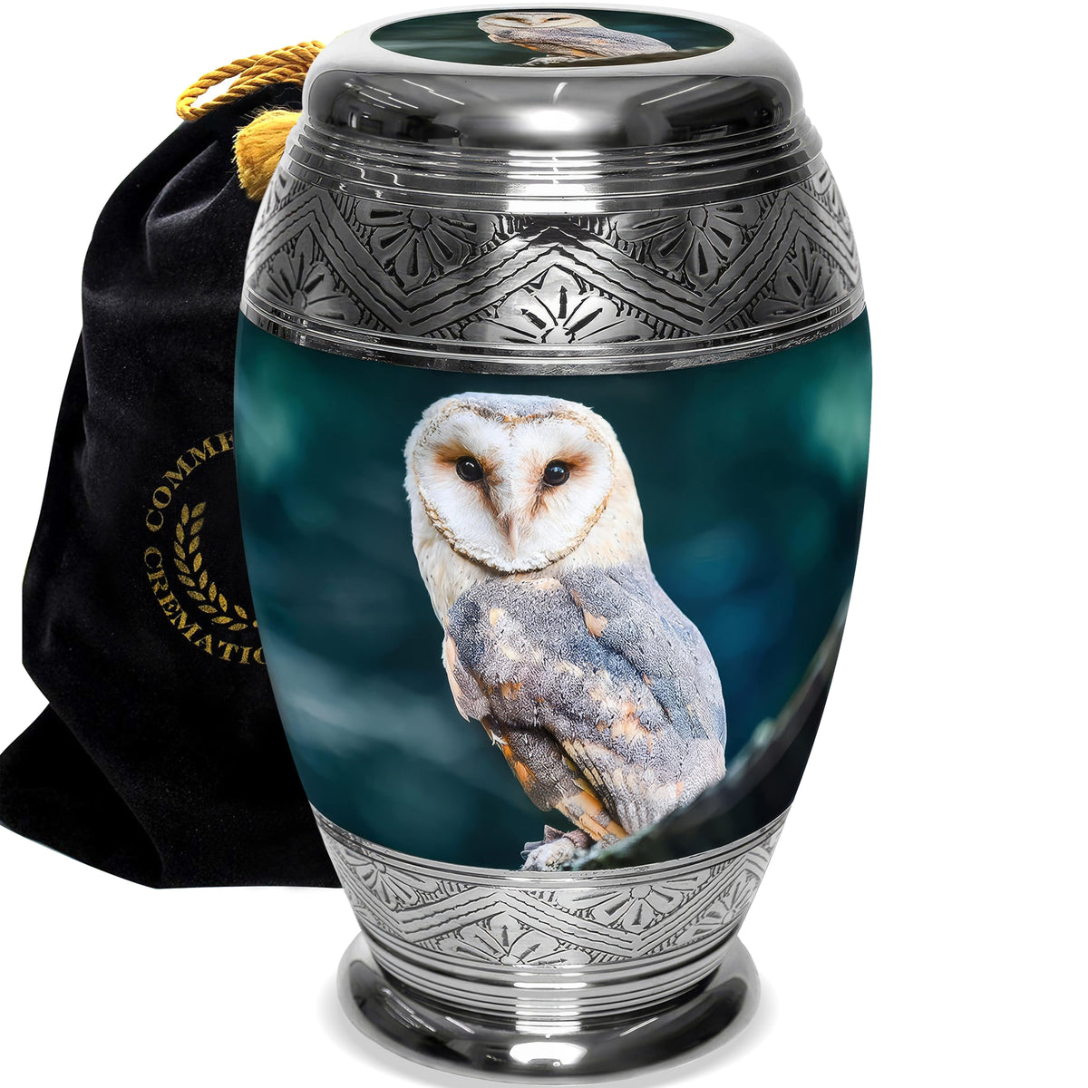 Commemorative Cremation Urns Observing Owl Cremation Urns