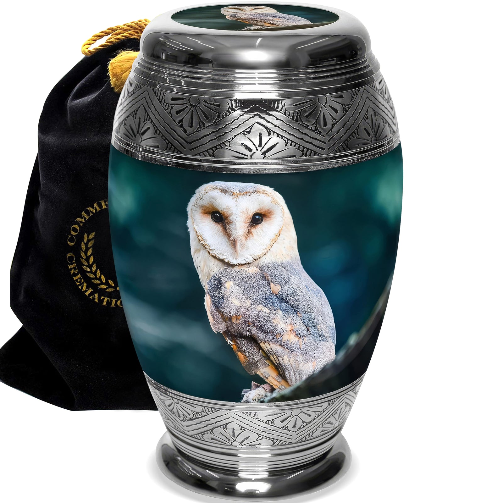 Commemorative Cremation Urns Observing Owl Cremation Urns