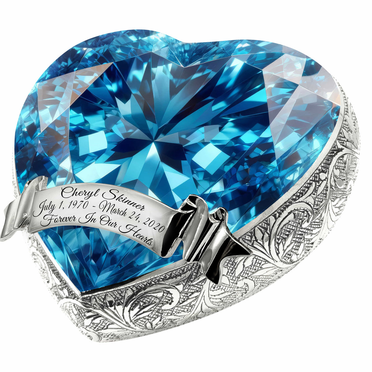 Eternal Elegance Adult Urns Eternal Gems Blue Topaz Cremation Urn