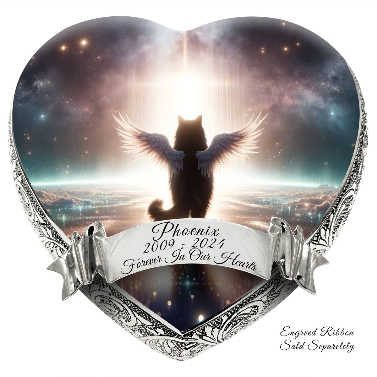 Eternal Elegance Cat Urns XXS Angelic Atmosphere Cat Urn
