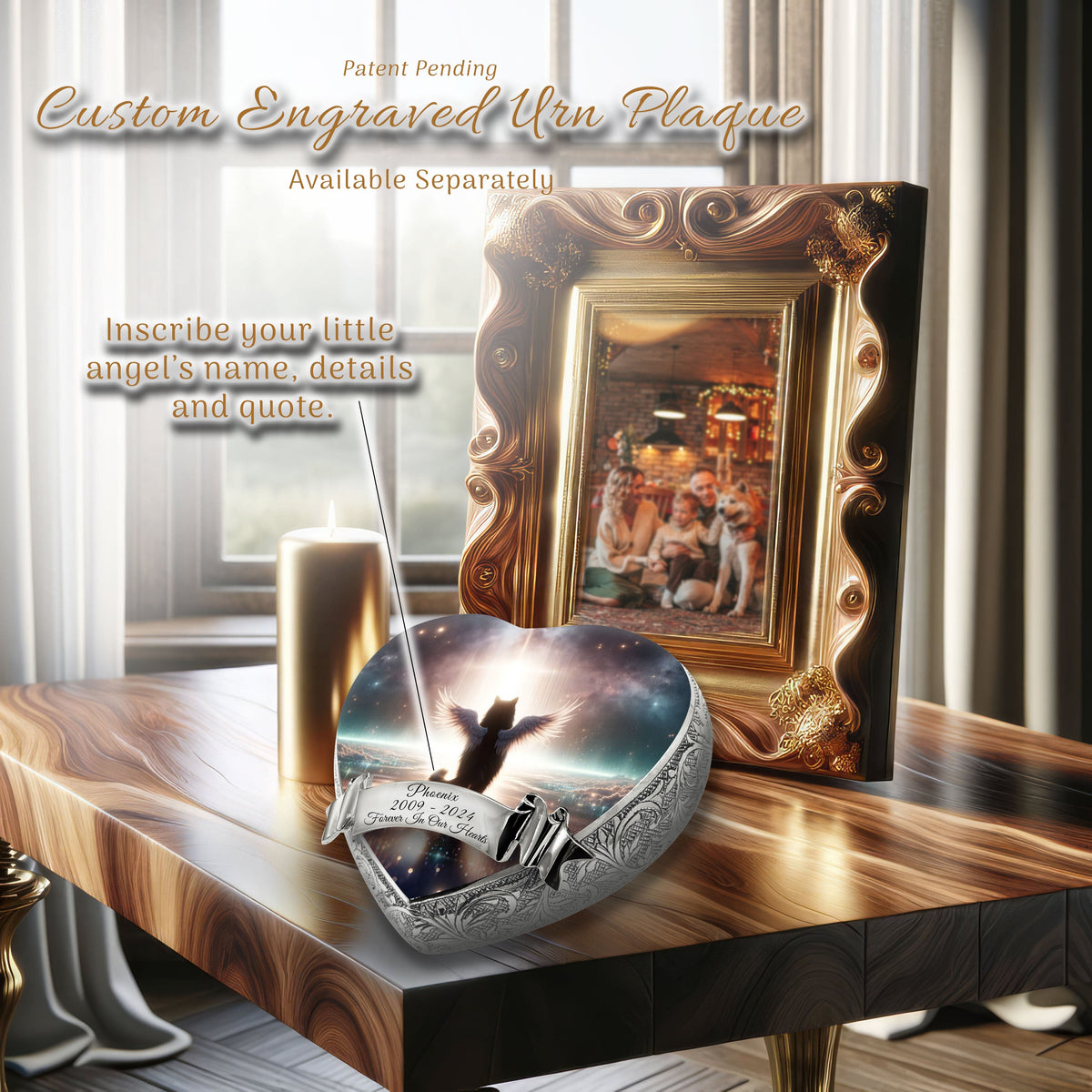 Eternal Elegance Cat Urns XXS Angelic Atmosphere Cat Urn