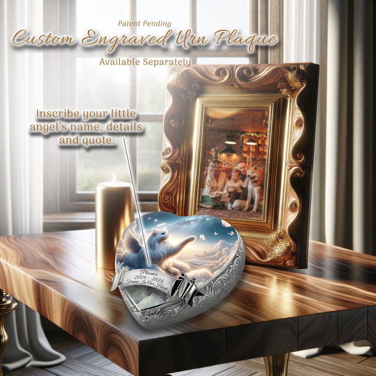 Eternal Elegance Cat Urns XXS Celestial Cloud Cat Urn
