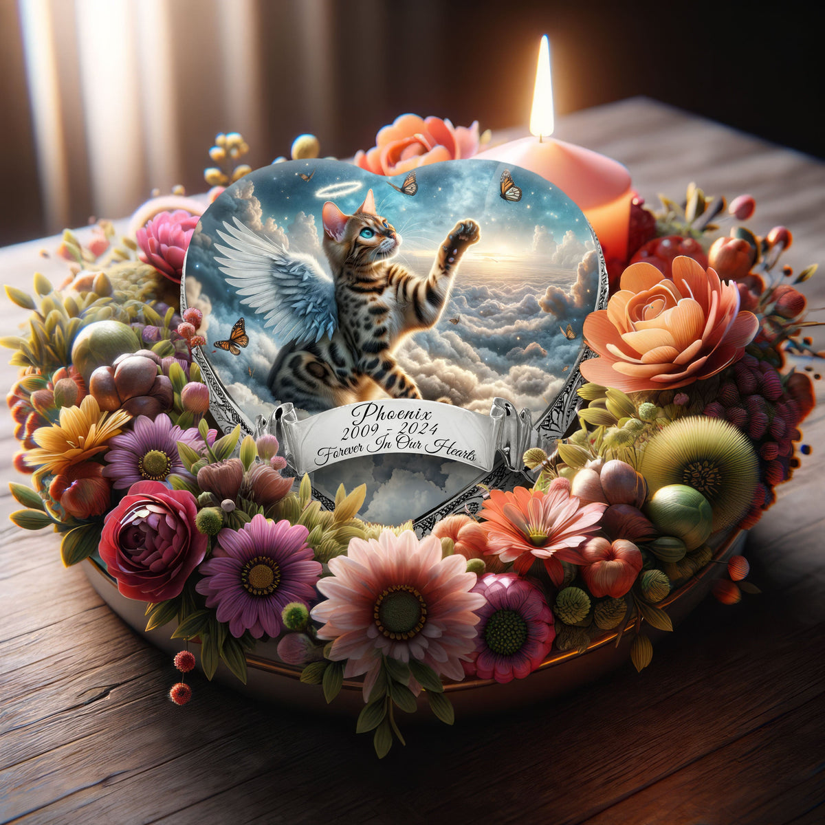 Eternal Elegance Cat Urns XXS Cosmic Serenade Bengal Cat Urn