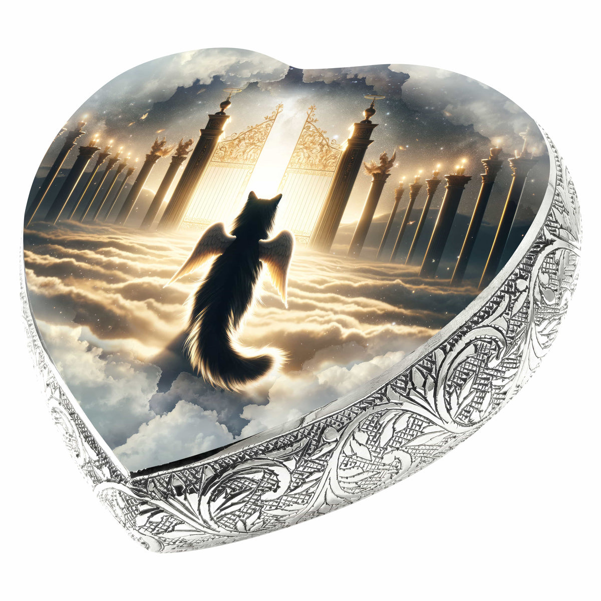 Eternal Elegance Cat Urns XXS Golden Gates Cat Urn