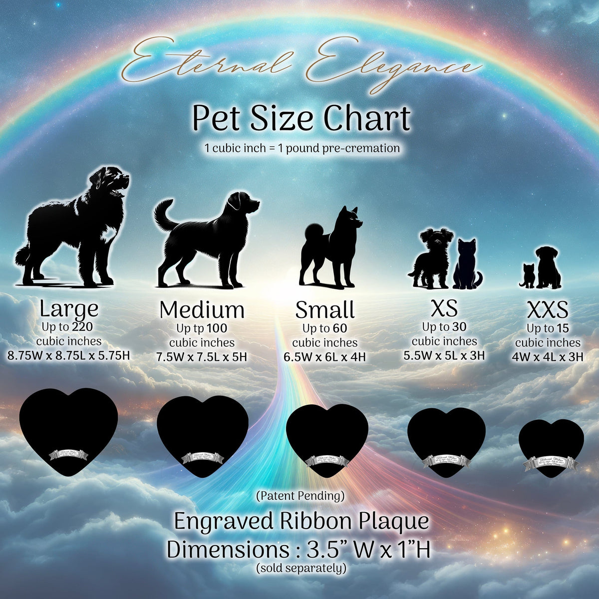 Eternal Elegance Cat Urns XXS Moonbeam Magic Cat Urn