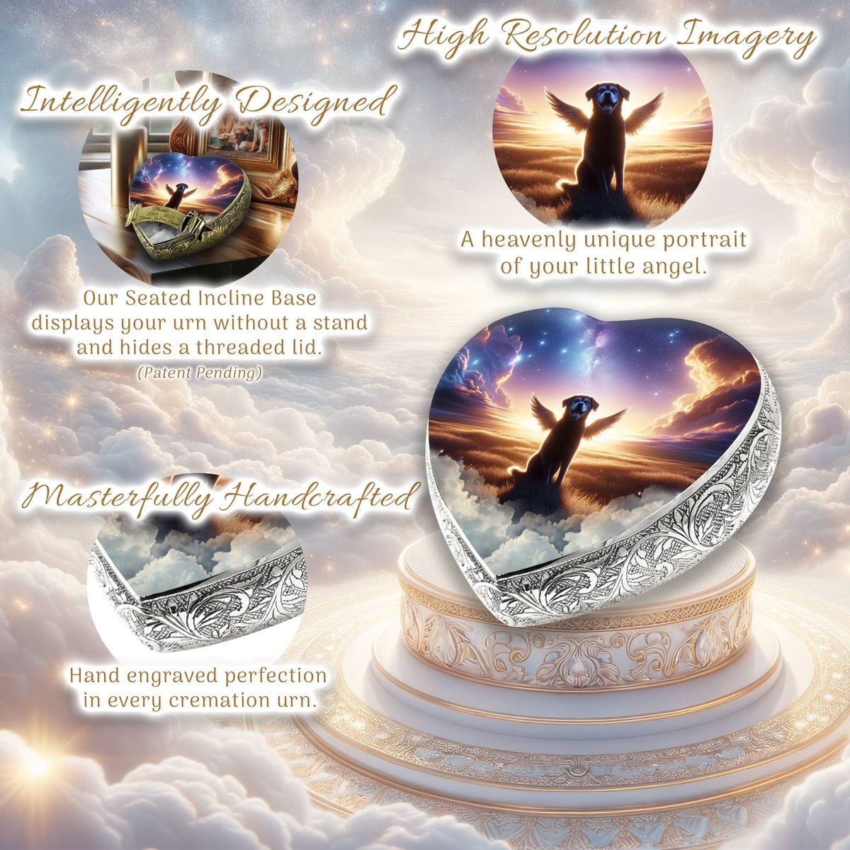 Eternal Elegance Dog Urns Any Breed - Astral Awe Dog Urn