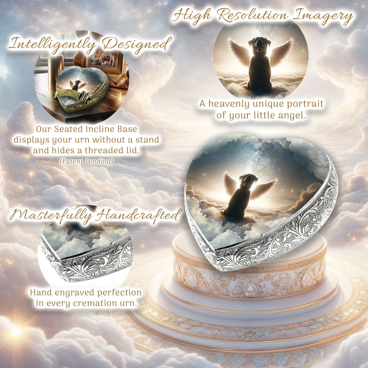 Eternal Elegance Dog Urns Any Breed - Galactic Grace Dog Urn
