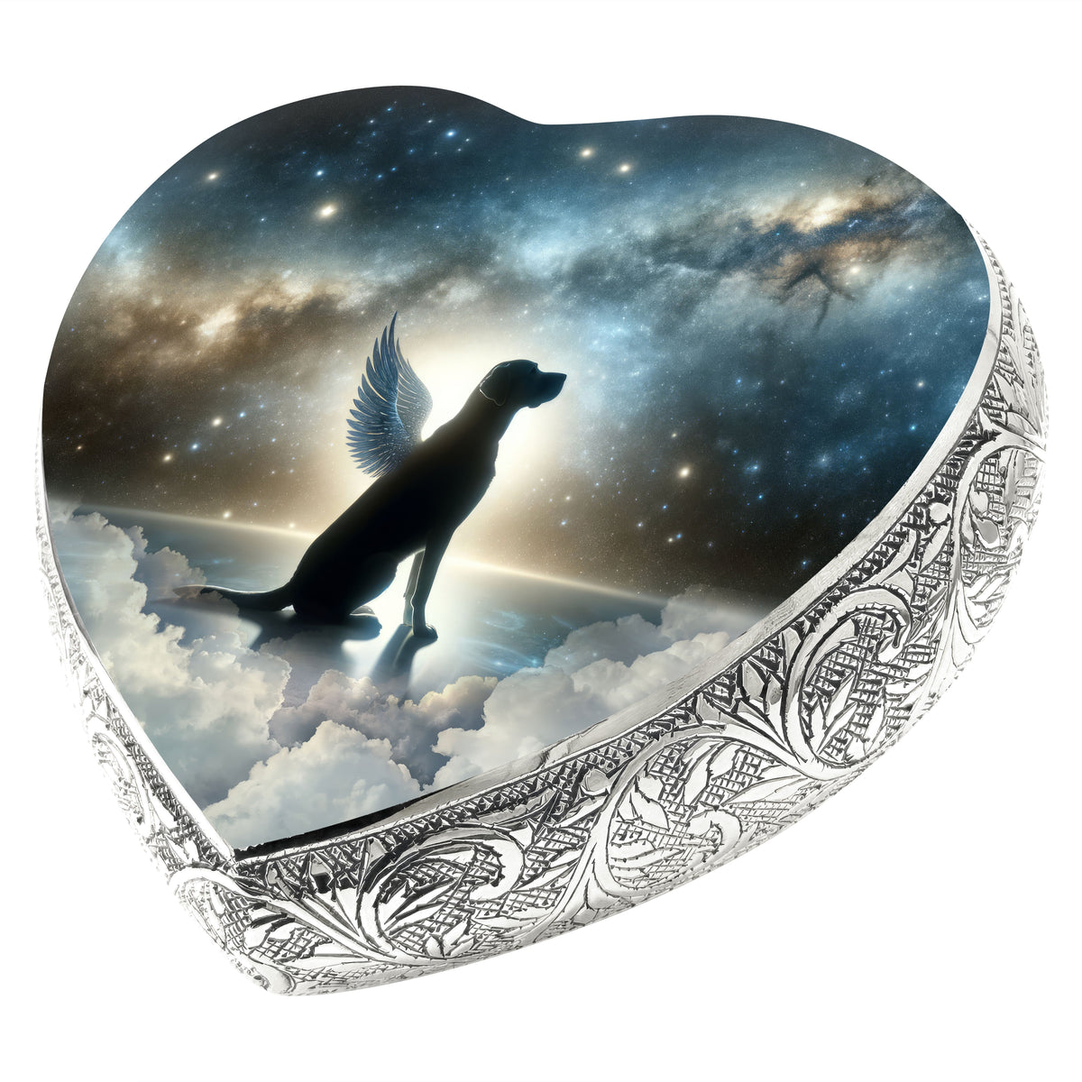 Eternal Elegance Dog Urns Any Breed - Galaxy Glitter Dog Urn