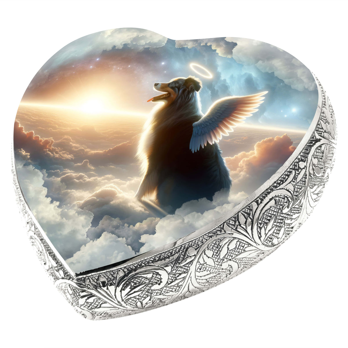 Eternal Elegance Dog Urns Australian Shepherd - Cosmic Bliss Dog Urn