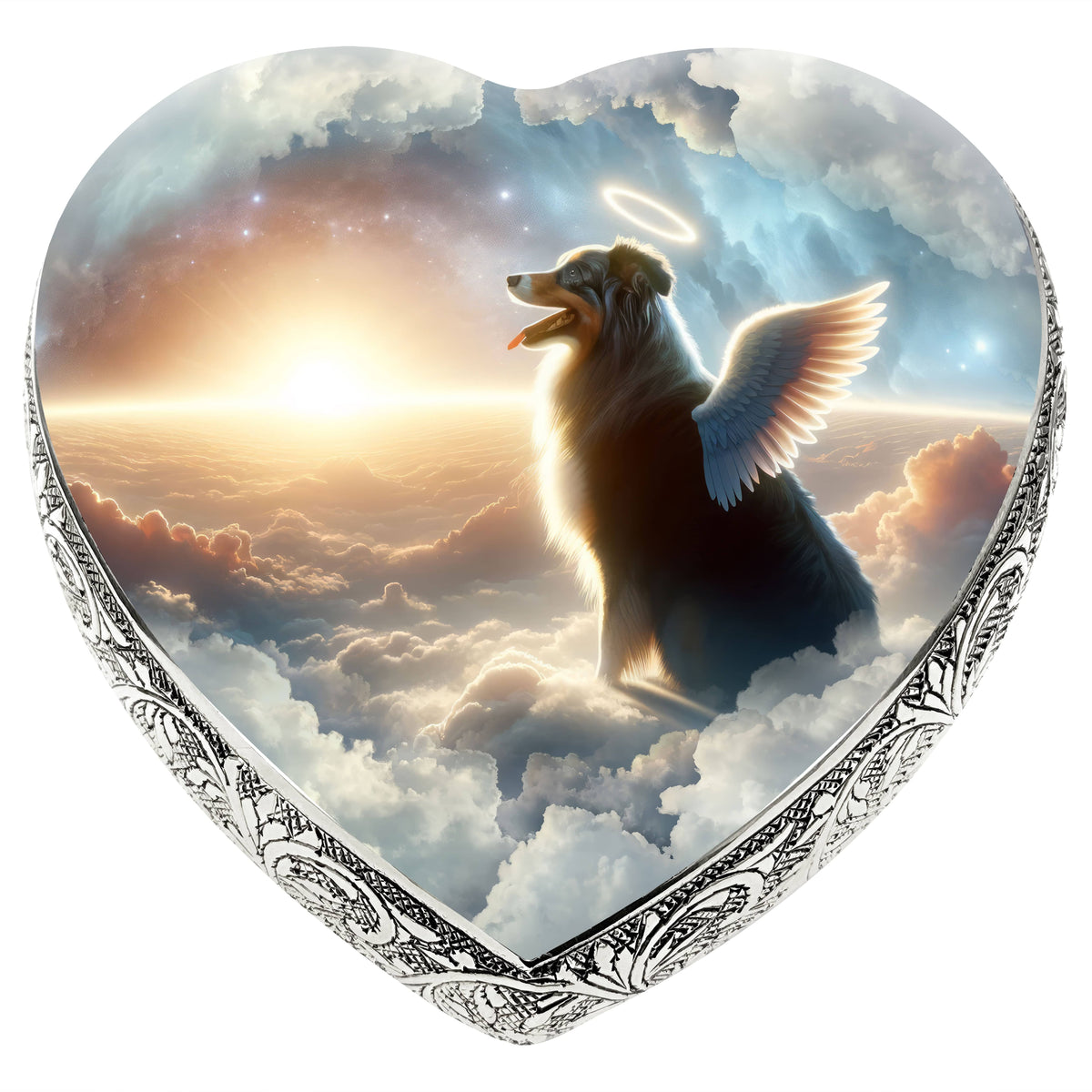 Eternal Elegance Dog Urns Australian Shepherd - Cosmic Bliss Dog Urn