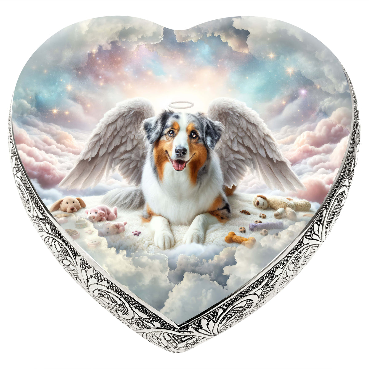 Eternal Elegance Dog Urns Australian Shepherd - Cosmic Fantasy Dog Urn