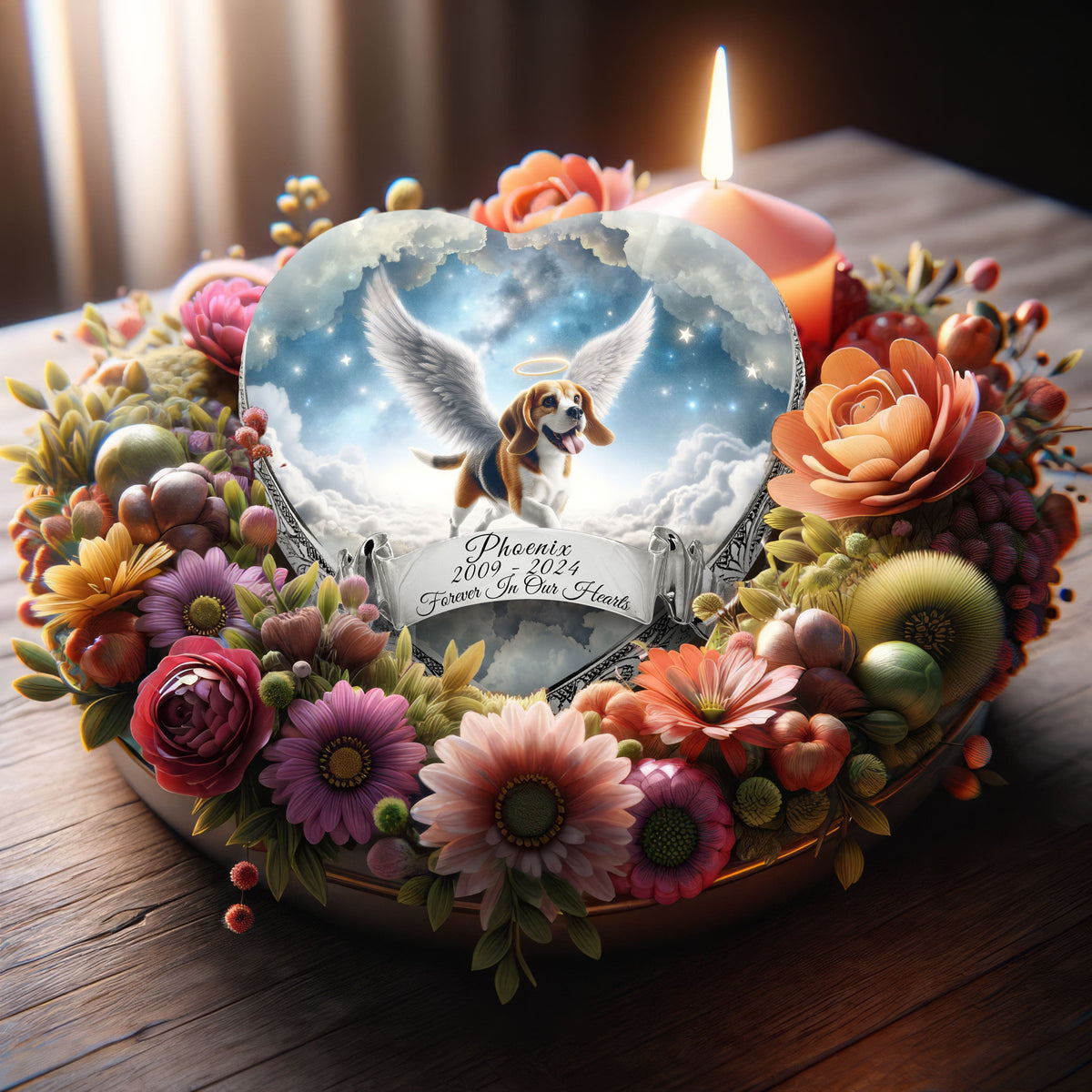Eternal Elegance Dog Urns Beagle - Celestial Cascade Dog Urn