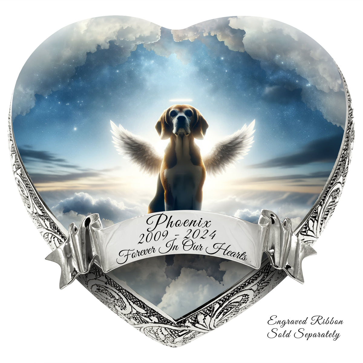 Eternal Elegance Dog Urns Beagle - Divine Tapestry Dog Urn