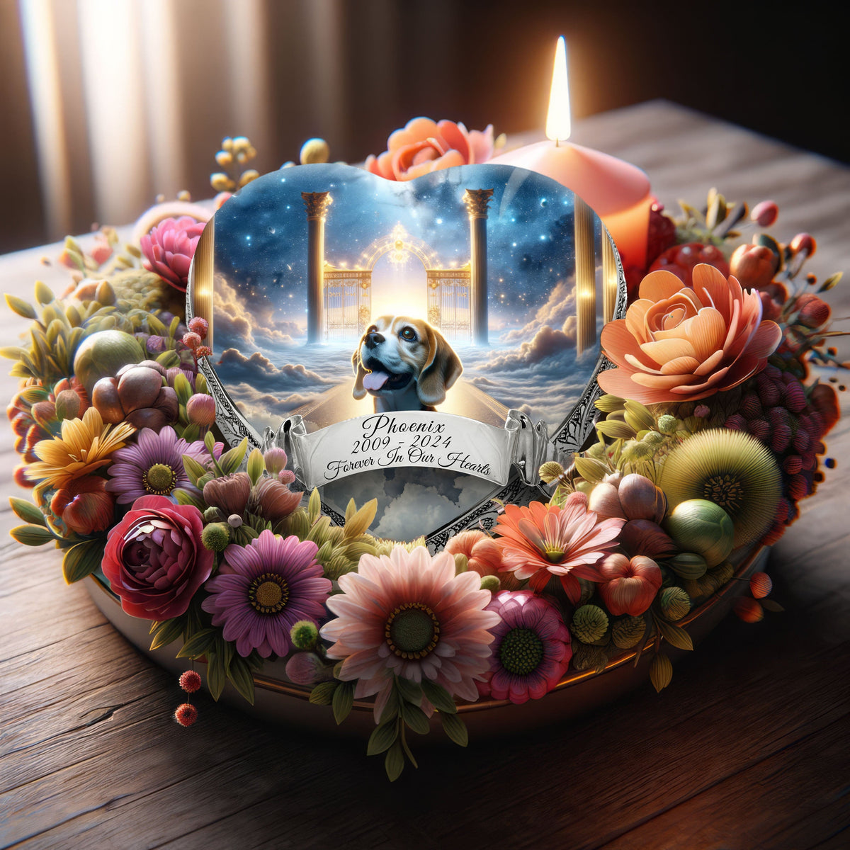 Eternal Elegance Dog Urns Beagle - Heavenly Canvas Dog Urn