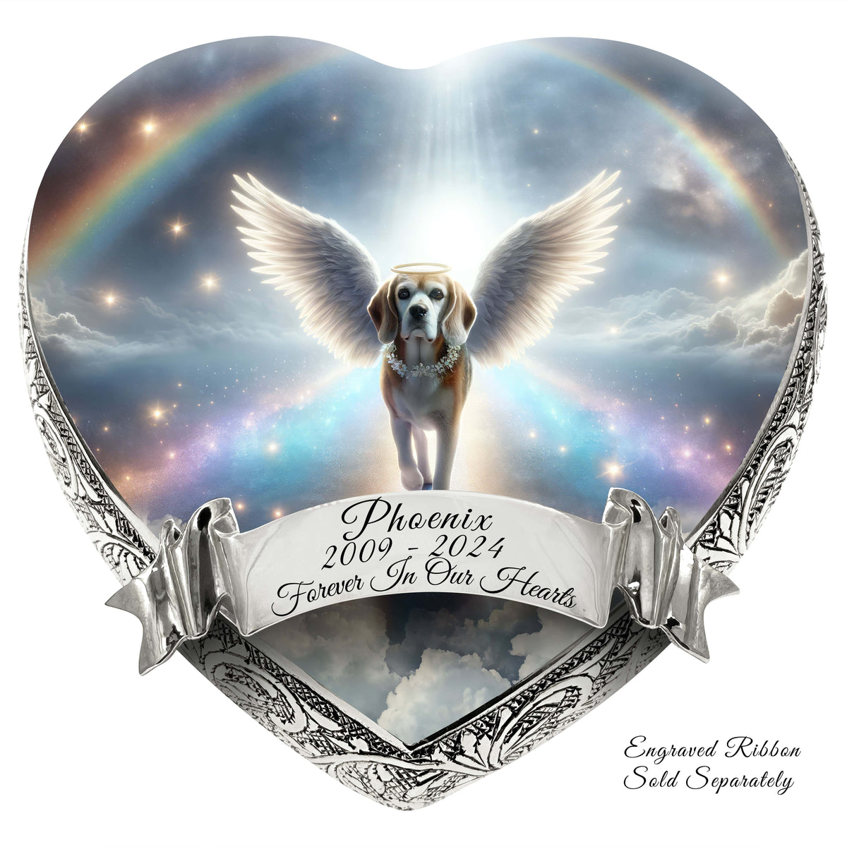 Eternal Elegance Dog Urns Beagle - Rainbow Bridge Dog Urn
