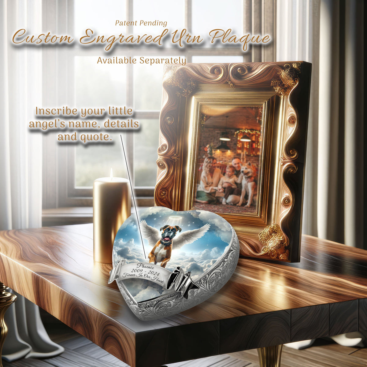 Eternal Elegance Dog Urns Boxer - Angelic Horizon Dog Urn
