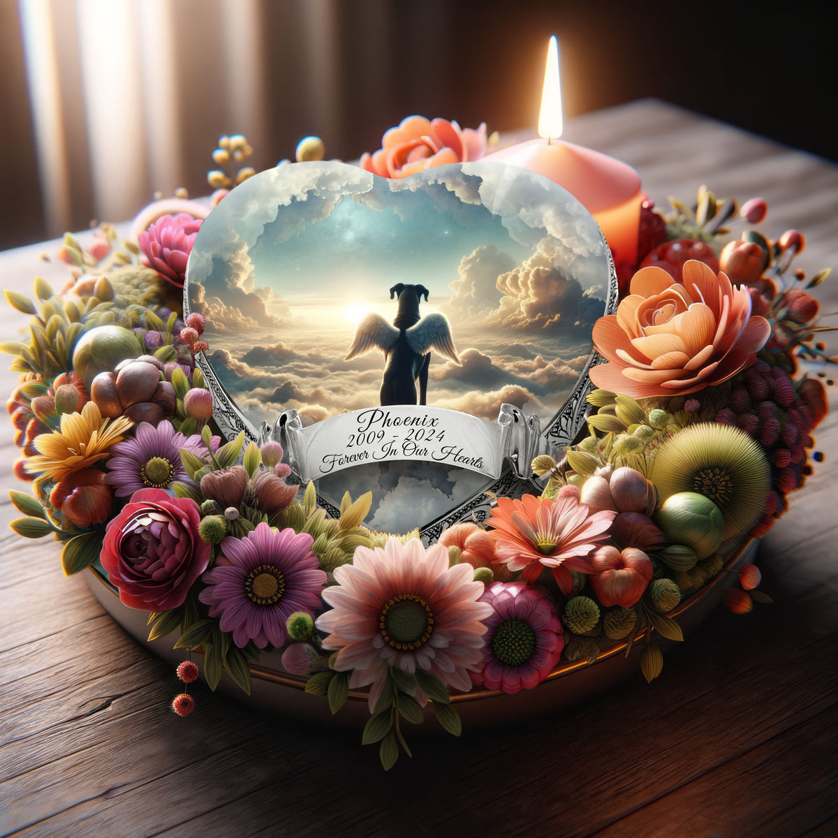 Eternal Elegance Dog Urns Boxer - Heavenly Panorama Dog Urn