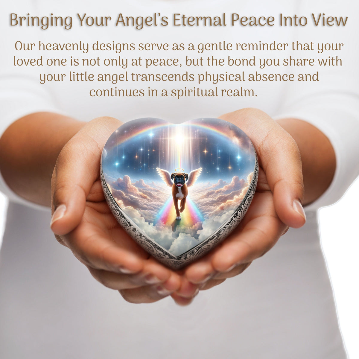 Eternal Elegance Dog Urns Boxer - Rainbow Bridge Dog Urn
