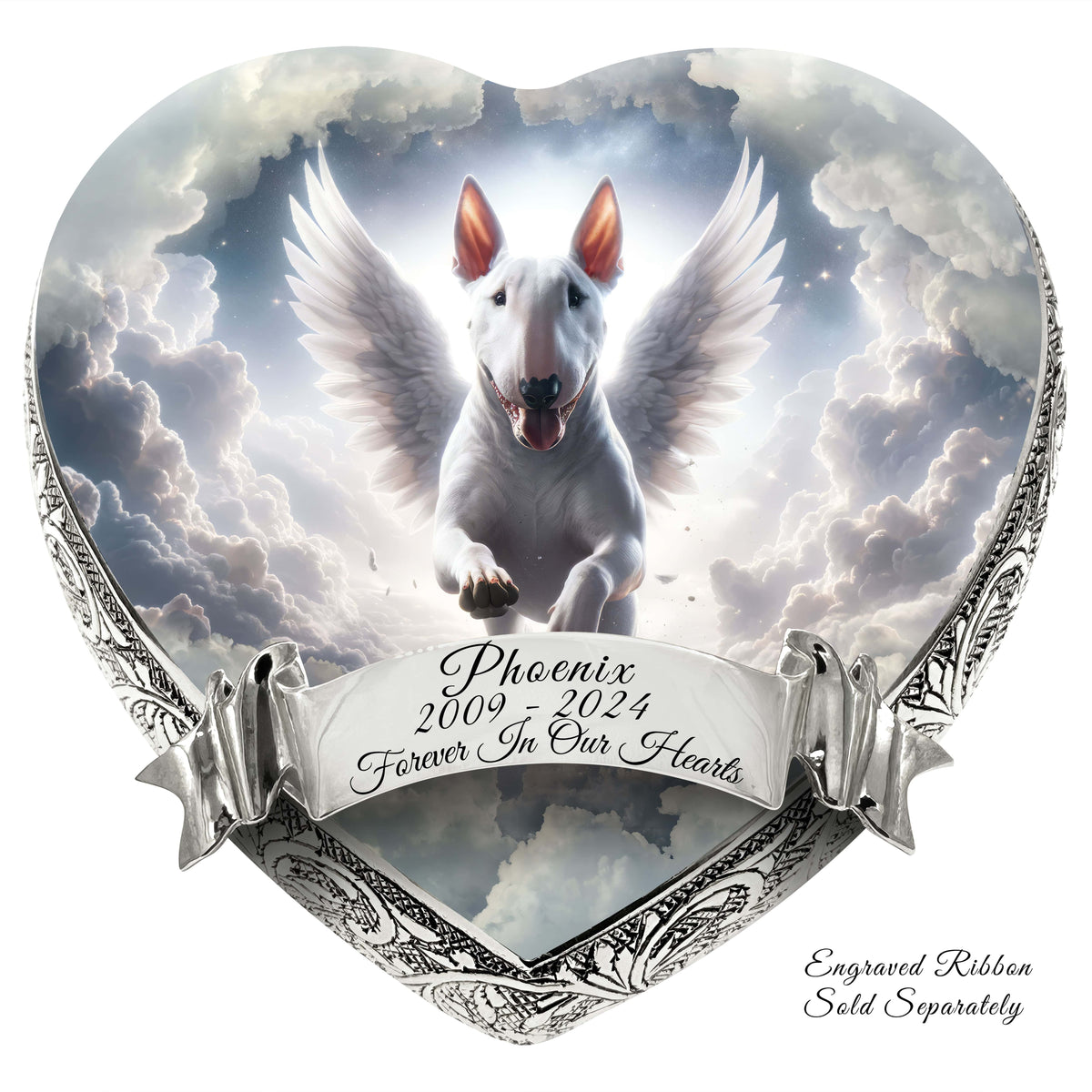 Eternal Elegance Dog Urns Bull Terrier - Celestial Cascade Dog Urn