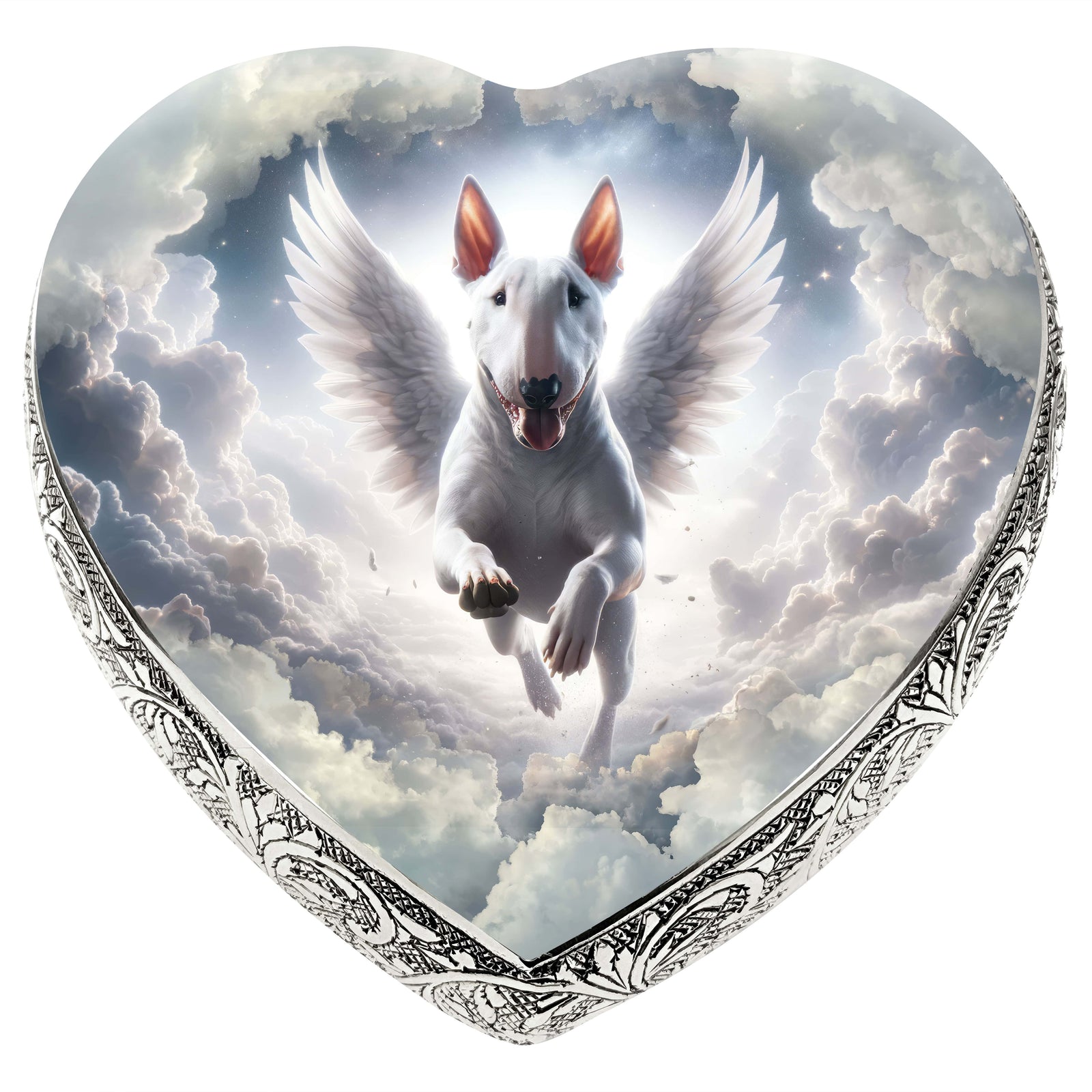 Eternal Elegance Dog Urns Bull Terrier - Celestial Cascade Dog Urn