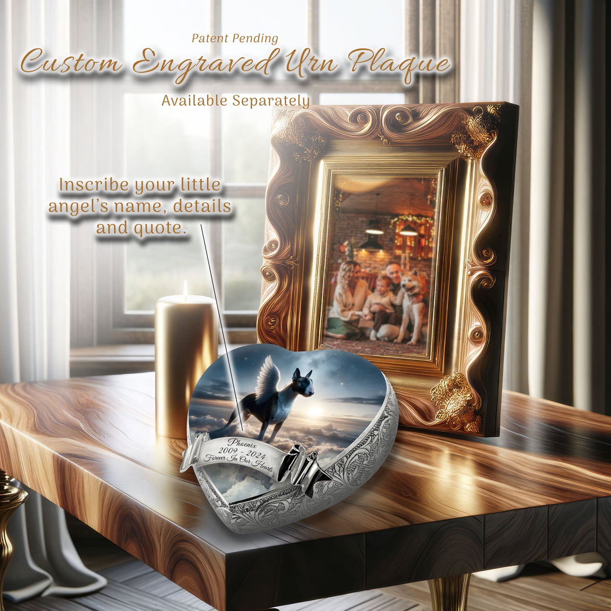 Eternal Elegance Dog Urns Bull Terrier - Celestial Cloud Dog Urn
