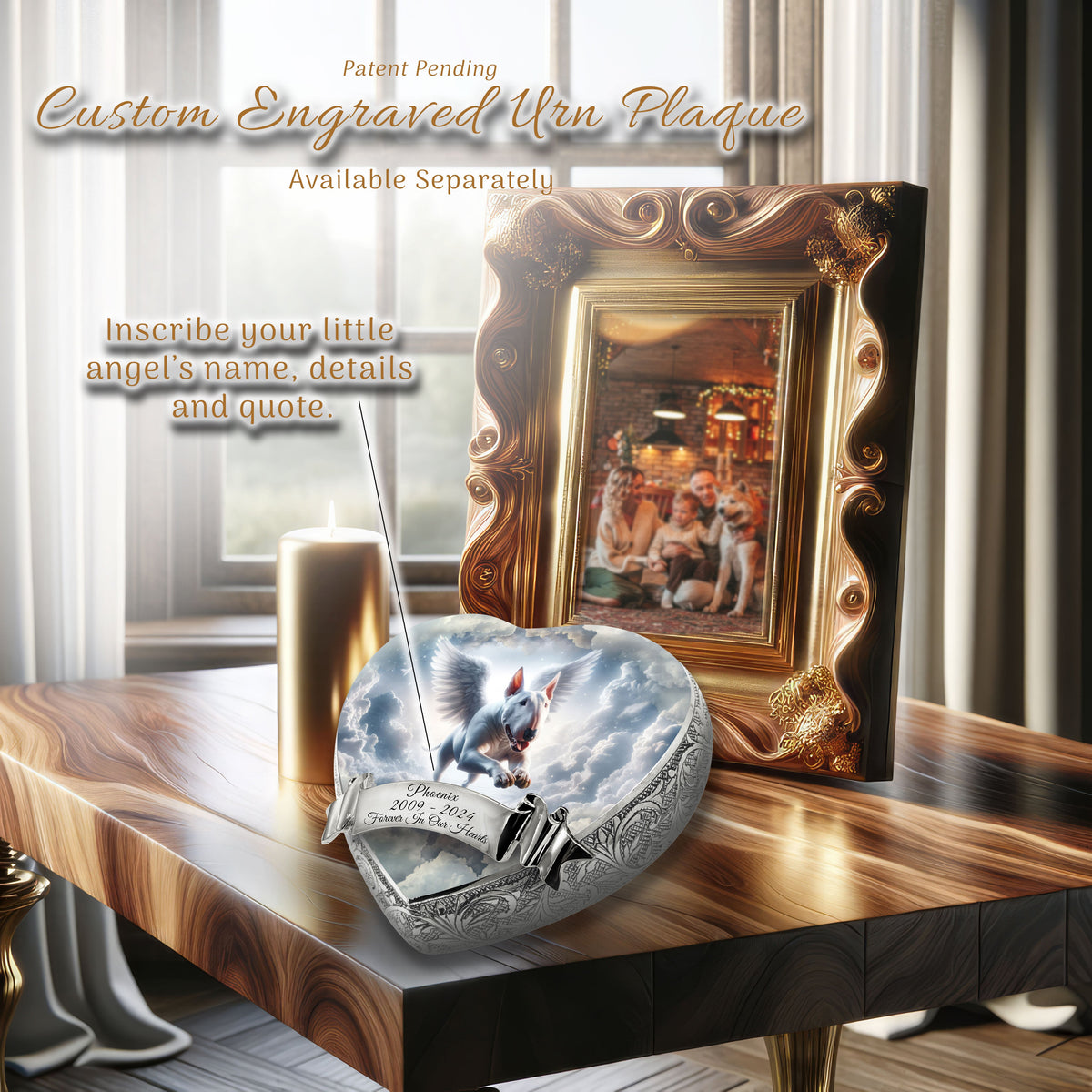 Eternal Elegance Dog Urns Bull Terrier - Divine Drift Dog Urn
