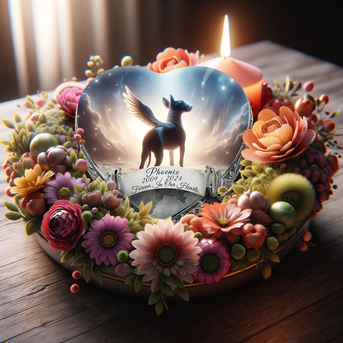 Eternal Elegance Dog Urns Bull Terrier - Starry Soiree Dog Urn
