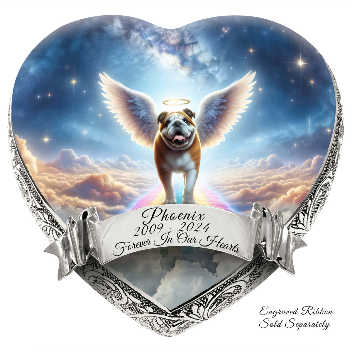 Eternal Elegance Dog Urns Bulldog - Rainbow Bridge Dog Urn