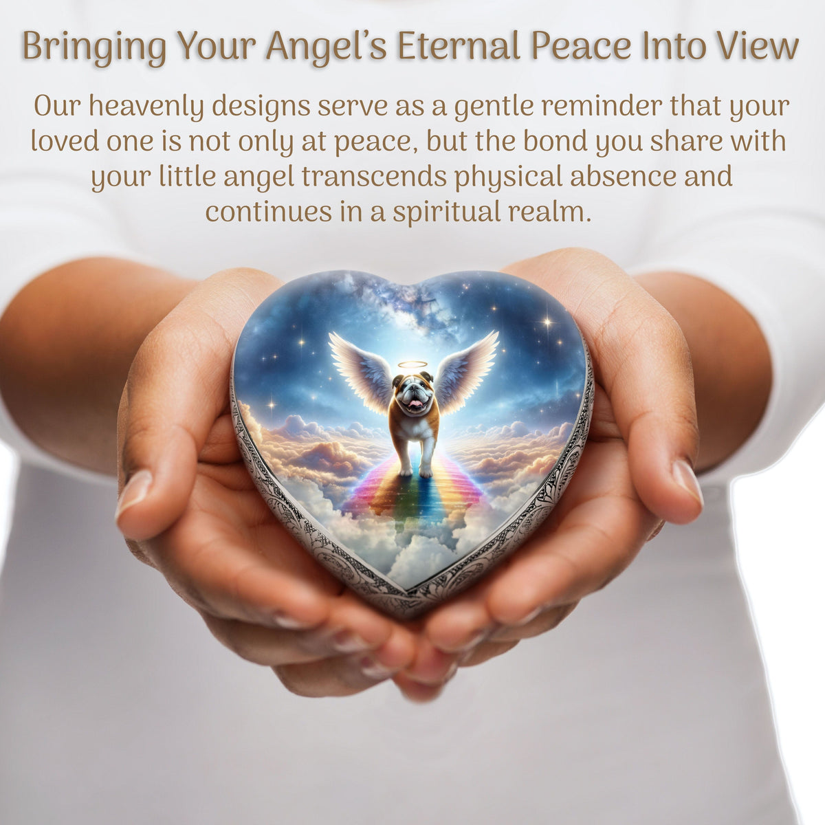 Eternal Elegance Dog Urns Bulldog - Rainbow Bridge Dog Urn