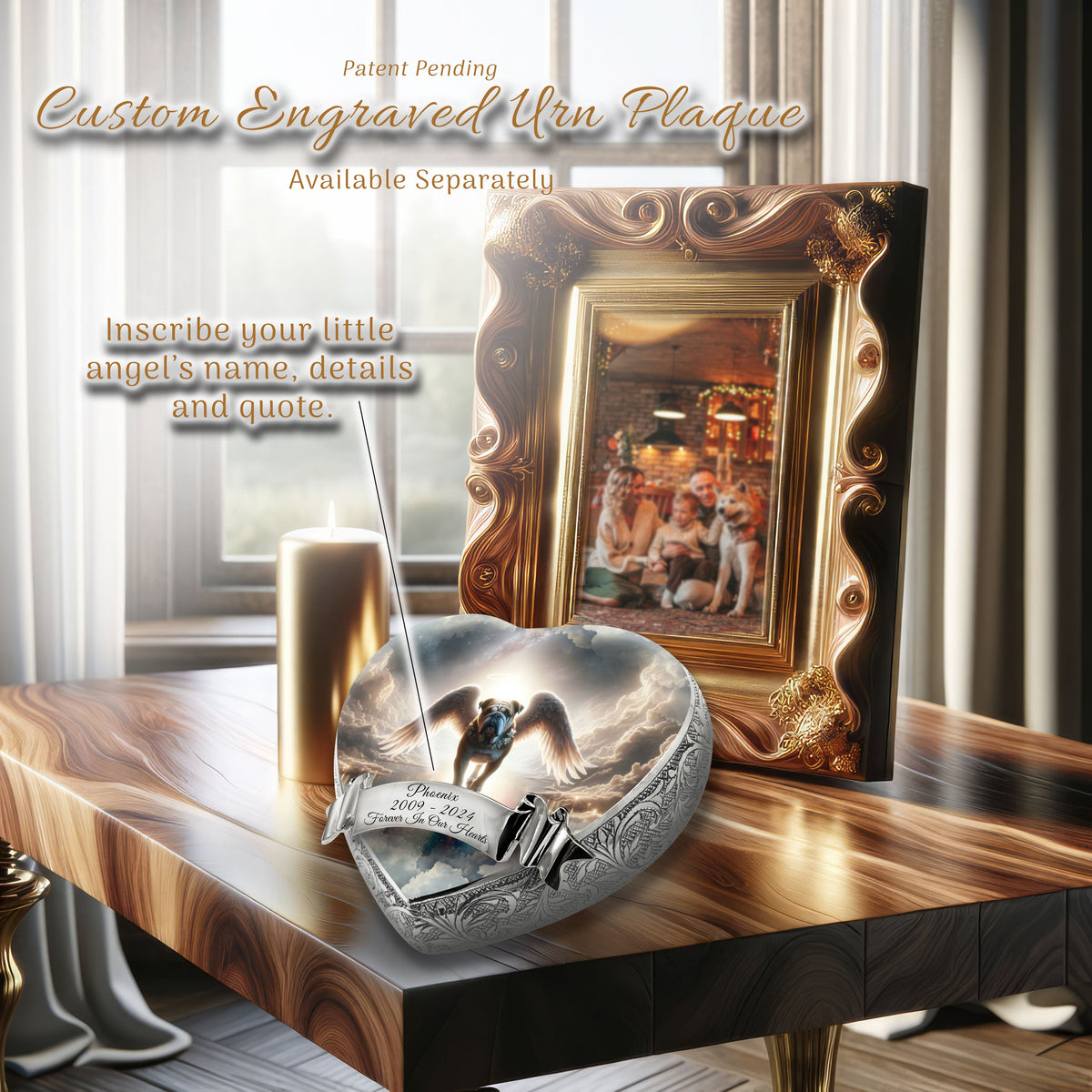 Eternal Elegance Dog Urns Bulldog - Rainbow Crossing Dog Urn