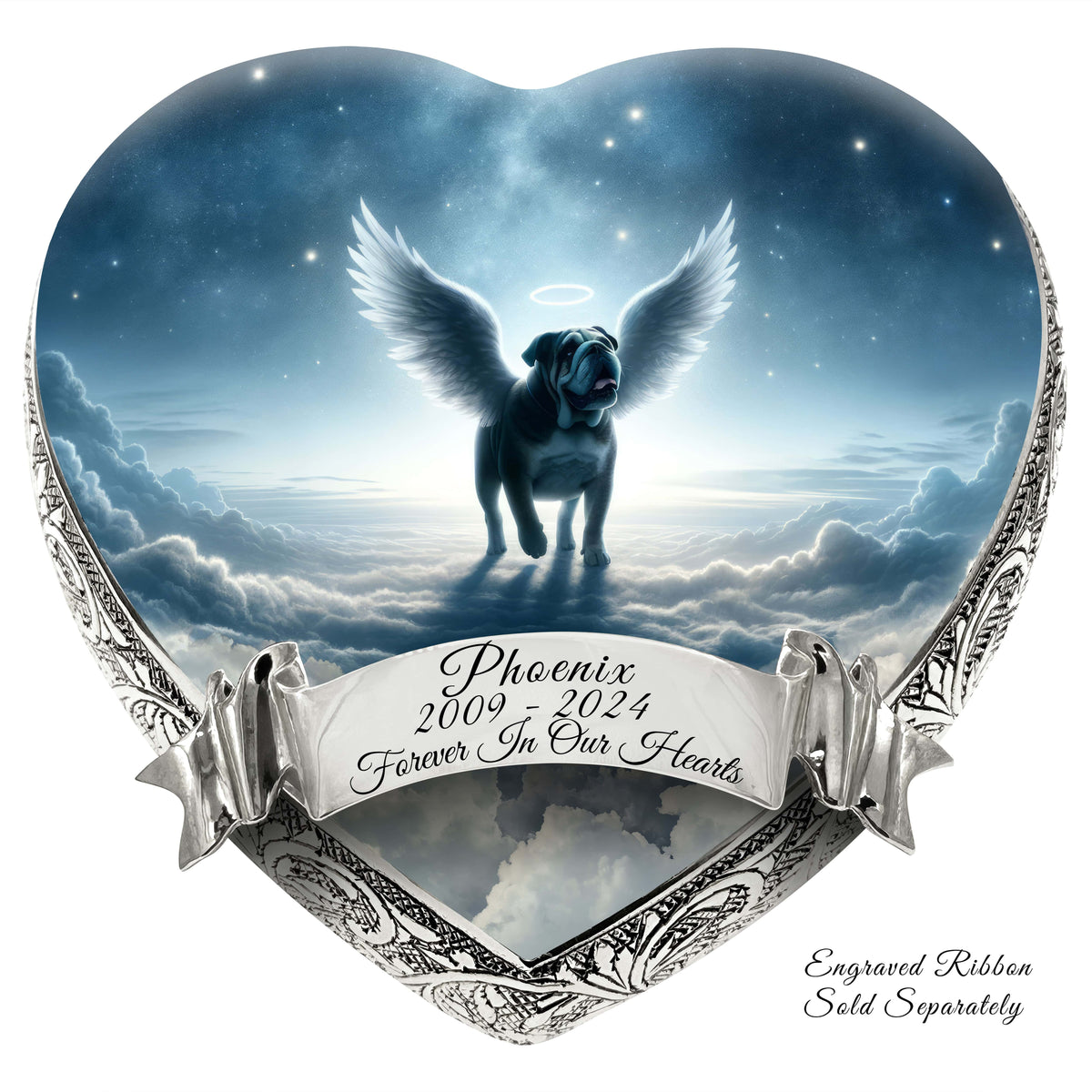 Eternal Elegance Dog Urns Bulldog - Starry Soiree Dog Urn