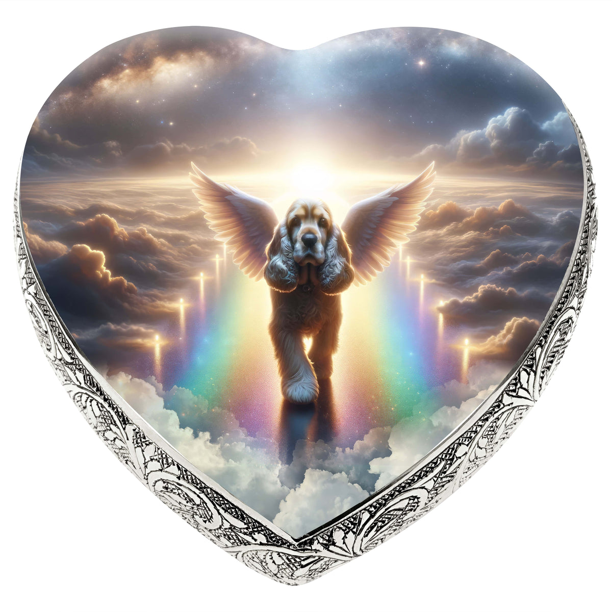 Eternal Elegance Dog Urns Cocker Spaniel - Rainbow Bridge Dog Urn