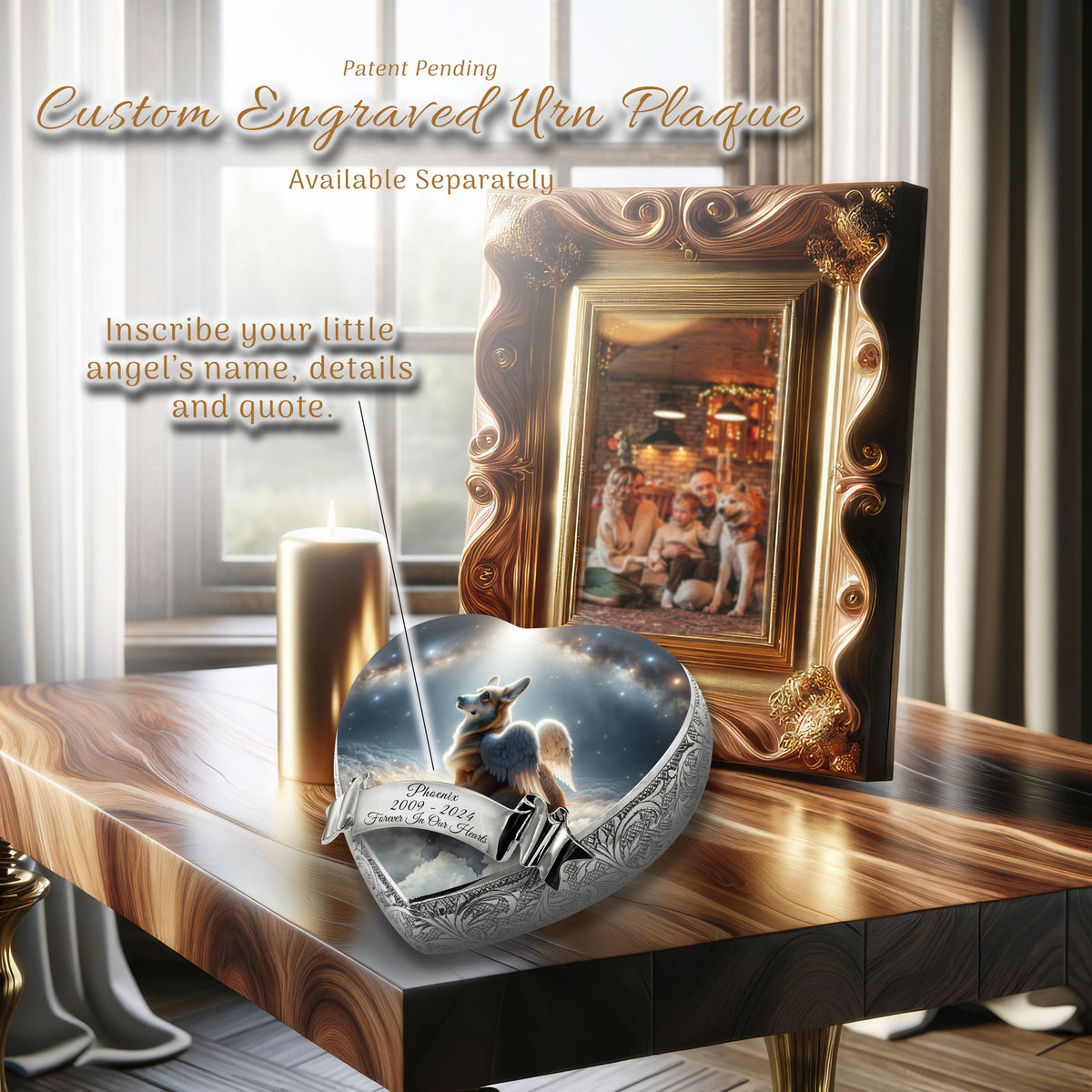 Eternal Elegance Dog Urns Corgi - Angel's Aura Dog Urn