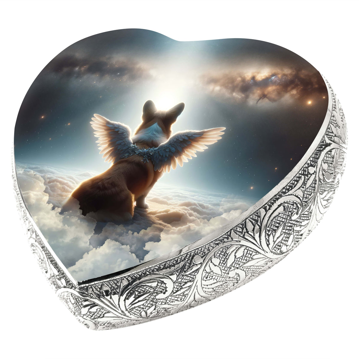 Eternal Elegance Dog Urns Corgi - Edenic Panorama Dog Urn
