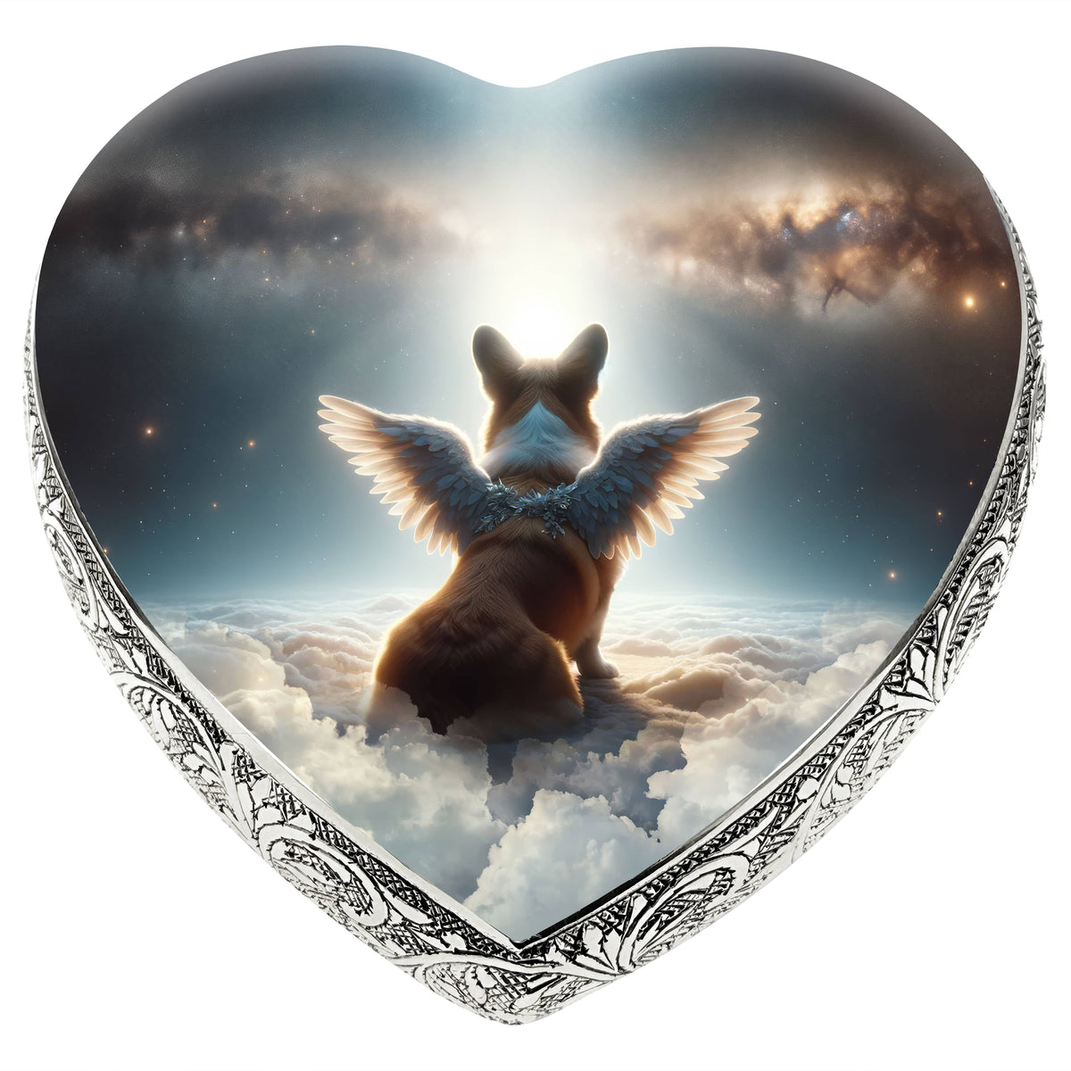 Eternal Elegance Dog Urns Corgi - Edenic Panorama Dog Urn